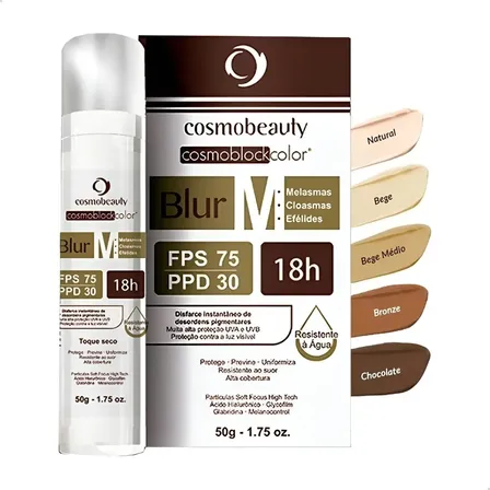 Blur M Chocolate Base Para Melasma Fps75 Cosmobeauty 50g Chocolate