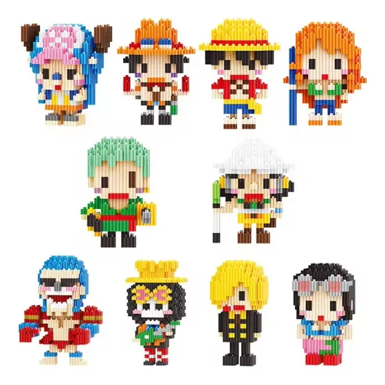 Juguete Armable One Piece Magic Block Bloque Fichas Armar