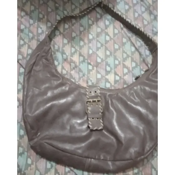 Cartera De Cuero Marrón De David Jones