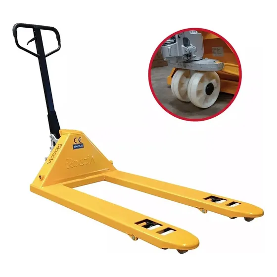 Transpaleta De 3000kg Ruedas De Nylon Roccia
