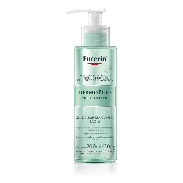 Dermo Pure Oil Control Gel De Limpeza Facial 200ml Eucerin Tipo De Pele Pele Oleosa E Acneica Dermo Pure Oil Control Gel De Limpeza Facial 200ml Eucerin Tipo De Pele Pele Oleosa E Acneica