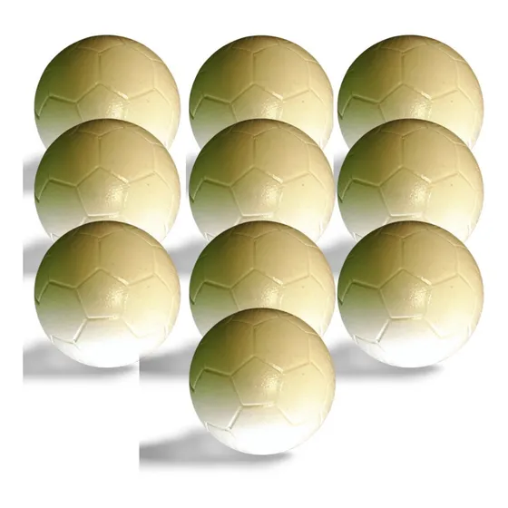 Bolinha Bola Pesada Pebolim Totó Alay 10 Unidades Mesa De Pebolim Branco