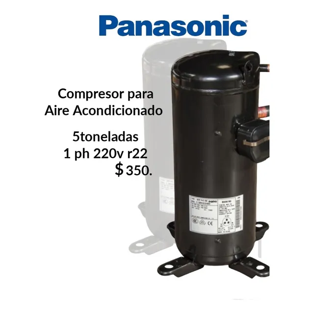 Compresor De 5 Toneladas Monofásico En R22 Panasonic