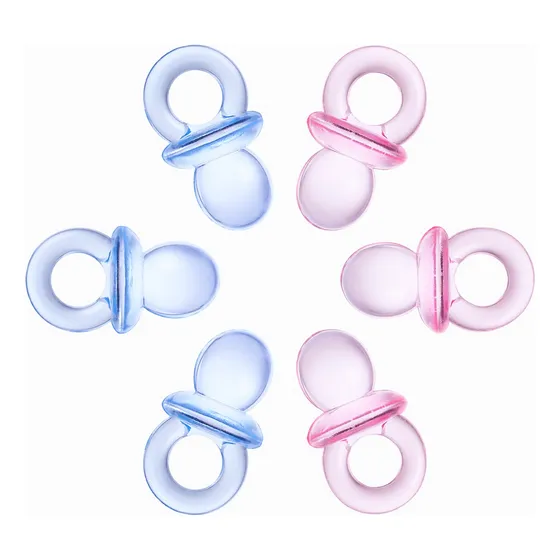 Chupetes De Acrílico Chicos 2cm 25unid Souvenir Baby Shower