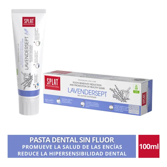 Pasta Dental Blanqueadora Sin Fluor Splat Lavendersept 100ml