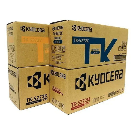 Kit De Toner Tk-5272 Cian, Magenta, Amarillo Y Negro
