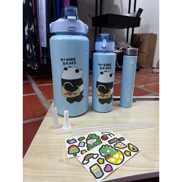 Termo Set De 3 Para Niña Y Niño Vaso De Agua