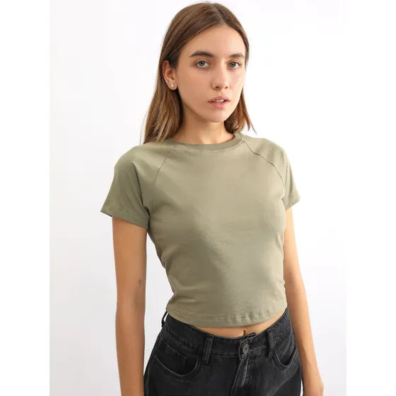 Polo Para Mujer Dvk Crop Basic Tee Vrd
