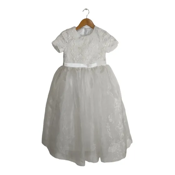 Vestido Blanco Niña Primera Comunion/fiesta Talla 8