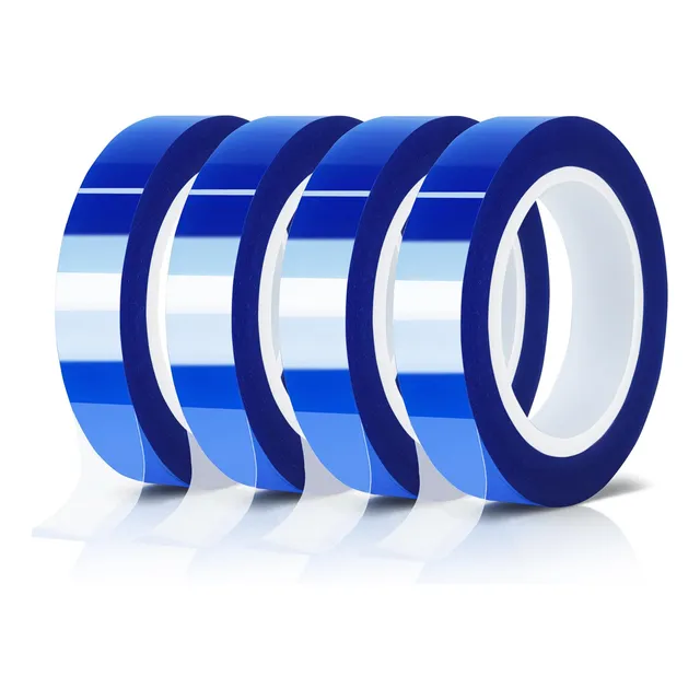Cinta Térmica Azul Alta Temperatura 4 Rollos Sin Residuos