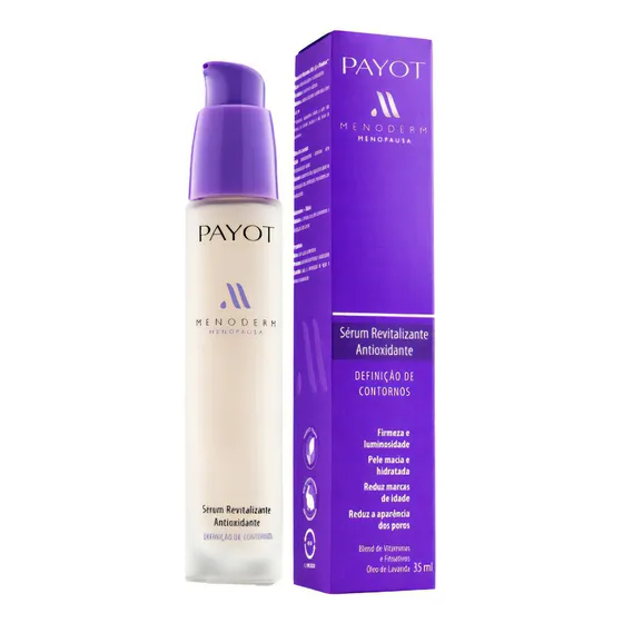 Menoderm Sérum Revitalizante Antioxidante Payot 35ml Momento de aplicação Dia/Noite Tipo de pele Todo tipo de pele