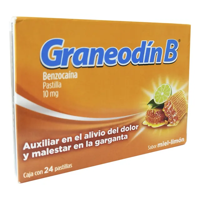 Graneodín B Miel-limón 10 Mg 24 Pastillas