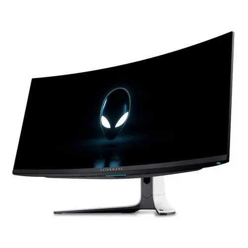 Monitor Alienware Gamer Curvo Qd-oled De 34 Aw3423dw Cor Branco/Preto 127/220V