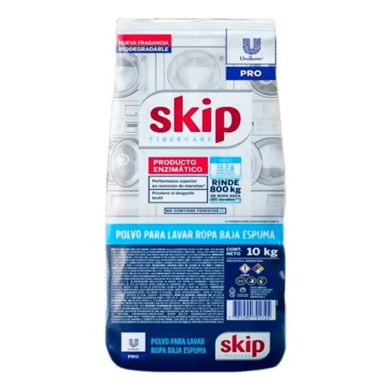Jabon En Polvo Skip 10k  -unilever-lavanderia