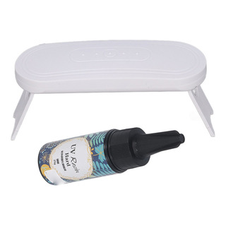 Kit De Resina Uv Que Cura A Lâmpada 25g Conjunto De Cola Par Kit De Resina Uv Que Cura A Lâmpada 25g Conjunto De Cola Par
