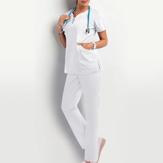 Traje Médico De Enfermera Uniforme De Gasa