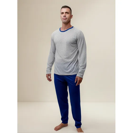 Kit Com 2 Pij Longo Botões Abertospós Cirurgico Masculino 