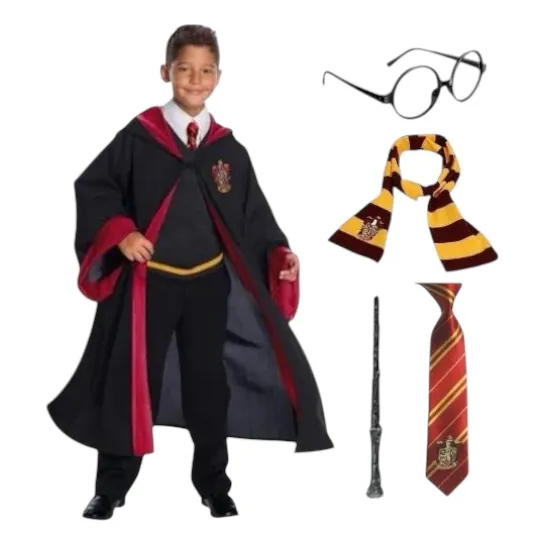 Disfraz Halloween Dia Del Libro Harry Potter 5 Accesorios Niño
