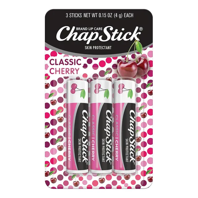 Balsamo Labial Chapstick Classic Cherry X3