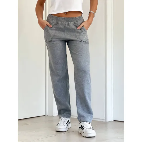 Pantalón Isu Jogging Recto Frizado Mujer