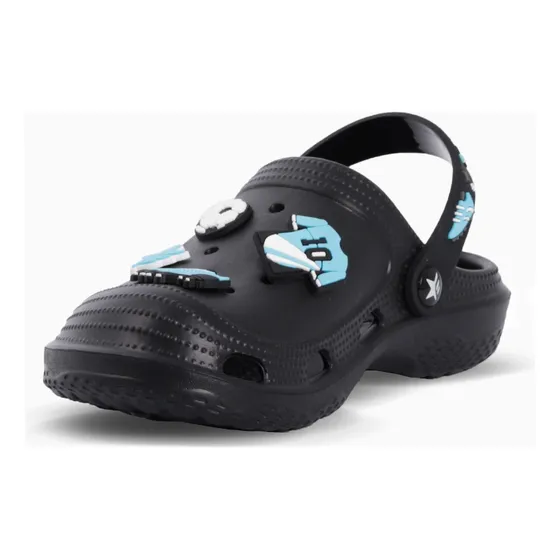 Sandalias Clogs Argentina 10 Negro Footy Kids Niños
