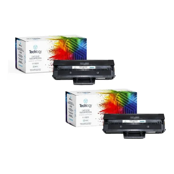 Toner Techlogy 111s 2 Pack M2020 M2022 M2070 Tinta Negro