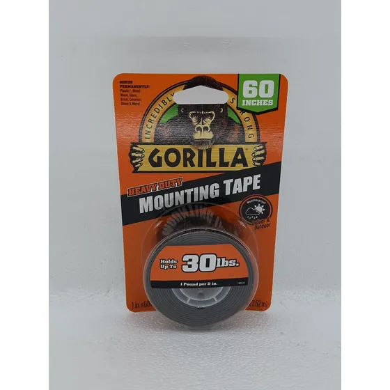 Gorilla Tape Cinta Doble Faz Negro Extrafuerte