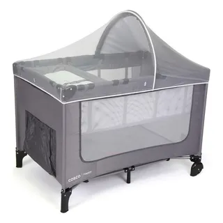 Berço PortĂĄtil Happy Cinza, Compacto E PrĂĄtico, Com 2 Alturas, Mosquiteiro, Trocador, Capota, Colchonete Fixado Por ZĂper, Rodas Com Freio E Bolsa De Transporte - Cosco Kids Berço PortĂĄtil Happy Cinza, Compacto E PrĂĄtico, Com 2 Alturas, Mosquiteiro, Trocador, Capota, Colchonete Fixado Por ZĂper, Rodas Com Freio E Bolsa De Transporte - Cosco Kids