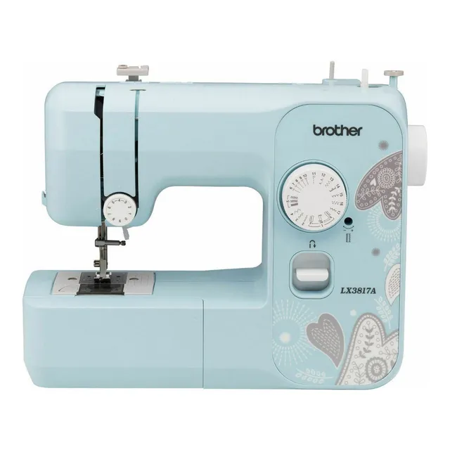 Máquina de coser recta Brother LX3817 portable aqua 127V