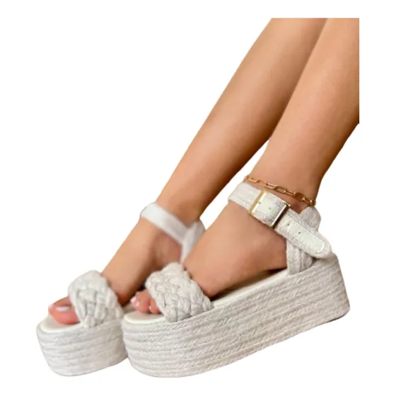 Sandalia De Plataforma Casual Para Dama