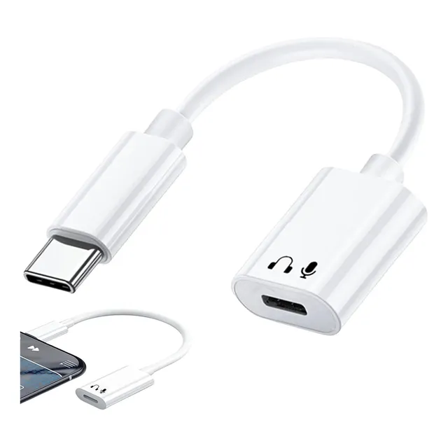 Adaptador Audio Usb C A Para Lightning iPhone 15 iPad 10