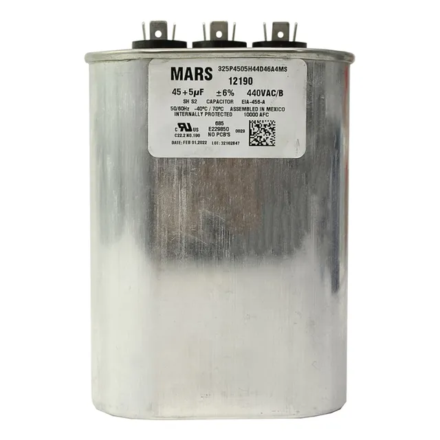 Capacitor Electrolítico De Trabajo Dual Mars 12190