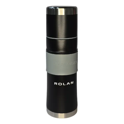 Termo Mate Listo Autocebante Acero Inoxidable 750ml Rolan Negro