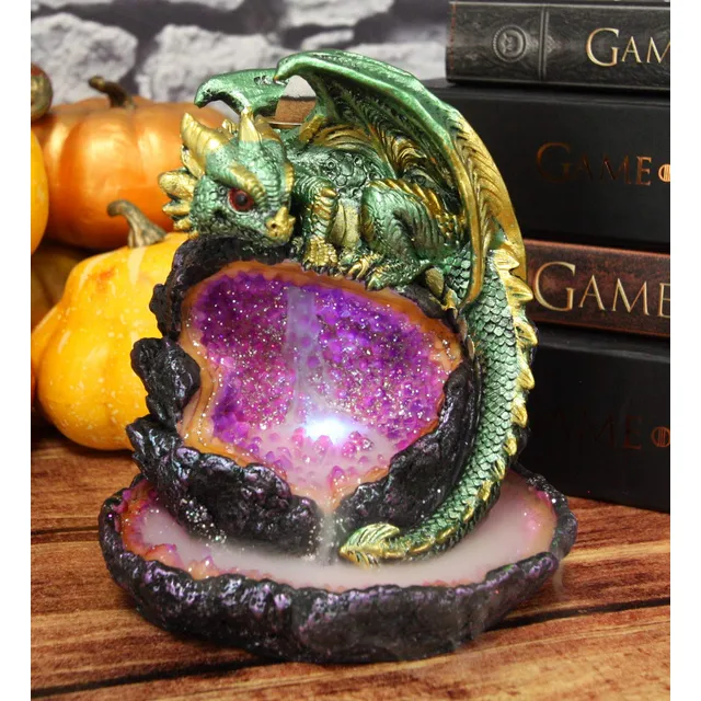 Dragon Wyrmling Andromeda Galaxy 5.5  Alto Geoda Cristal Luz