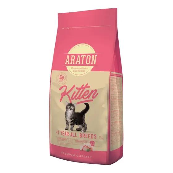 Araton Kitten Pollo, Pato Y Pavo 15 Kg Alimento Para Gato | Cuotas sin interés