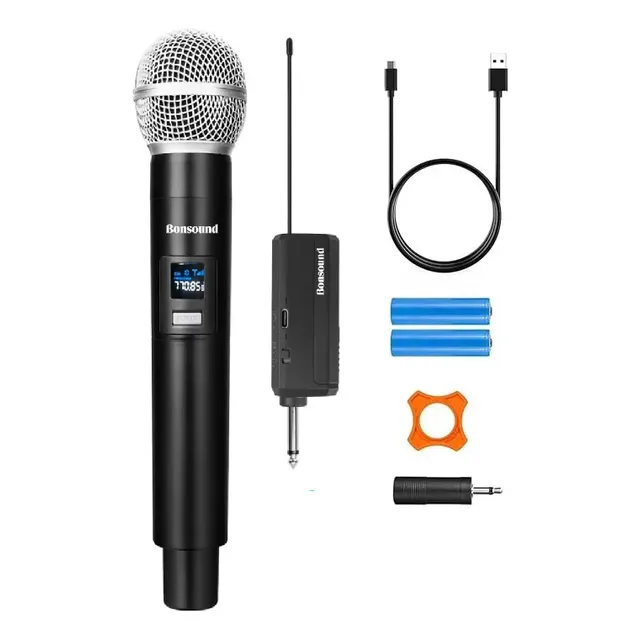 Micrófono Bonsound Inalambrico Uhf Recargable