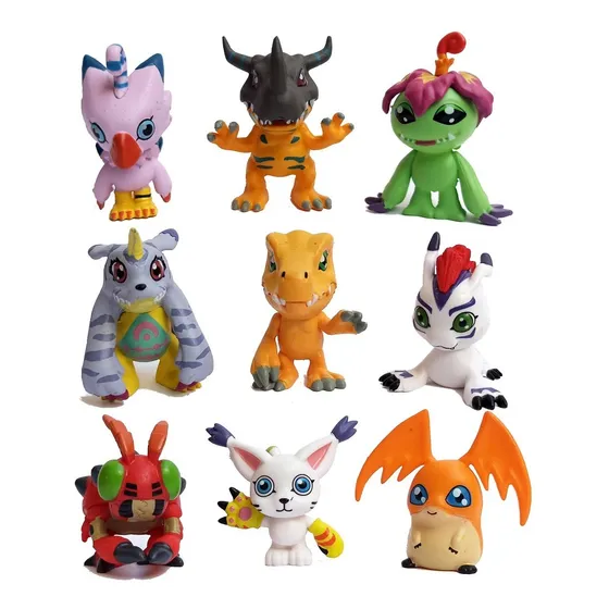 Digimon Set De Figuras Colección Completa Importada
