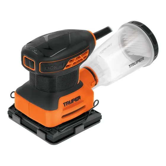 Lijadora Orbital, Truper Lior-1/4a3, 240w 60hz Color Naranja Frecuencia 60 Hz