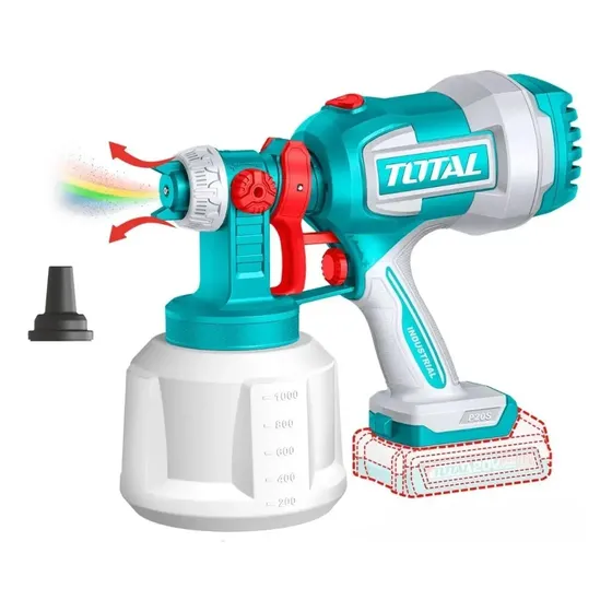 Pistola De Pintar 20v 1000ml 120din Total Tsgli2004 Color Turquesa | Cuotas sin interés