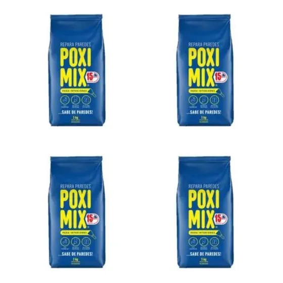 Poximix Uso Interior Repara Grieta 3 Kg X4 Unidades- Deacero