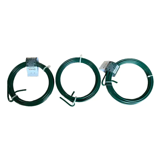 Arame Galvanizado (200g) 12 Bwg 2,76mm Pvc (3,80mm) C/3 Cor Verde