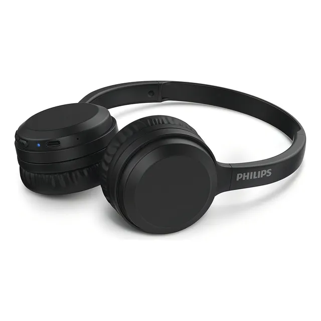 Audífono Headband Bluetooth Philips Tah1108 Negro Luz Azul