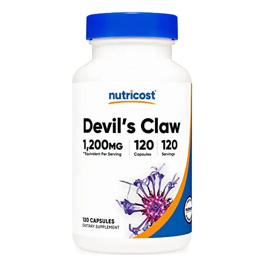 Suplemento Nutricost Extracto De Garra Del Diablo 1200 Mg 12