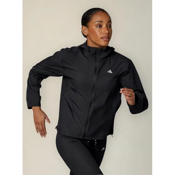 Jaqueta adidas Run It Feminina Logo Preta