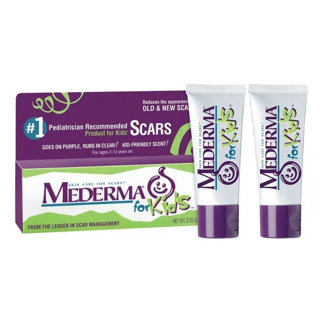 Mederma Scar Crema Para Niños, 0,7 Onza, Pack De 2