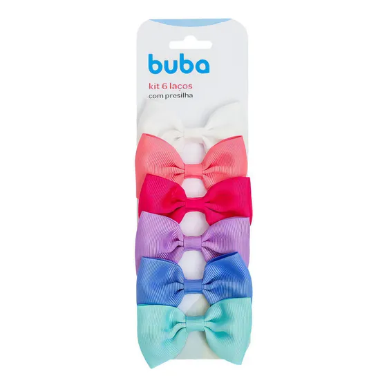 Set de 6 corbatas infantiles con clip surtido 15309 - Buba