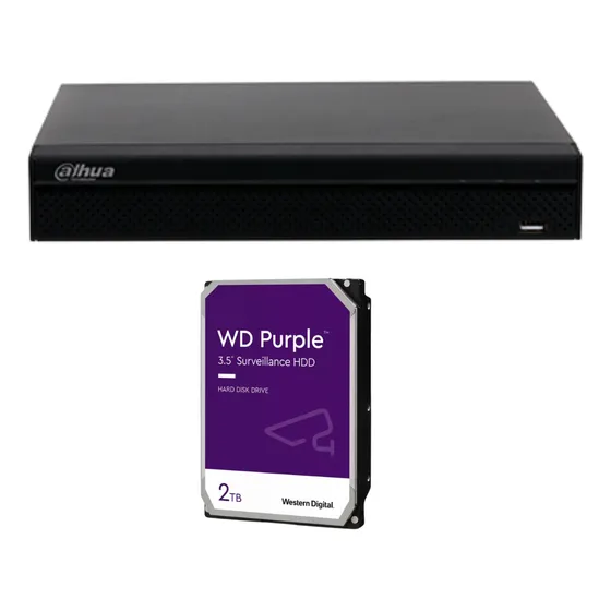 Nvr De 8 Mp 4k 8 Canales Ip 8 Puertos Poe 160 Mbps + 2 Tb Dd