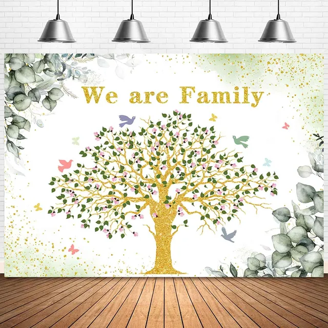 Sensfun Telon Fondo Reunion Familiar Arbol Genealogico Texto