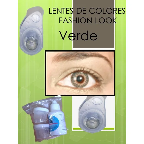 Lentes De Contacto Colores  Verde  Gran Oferta
