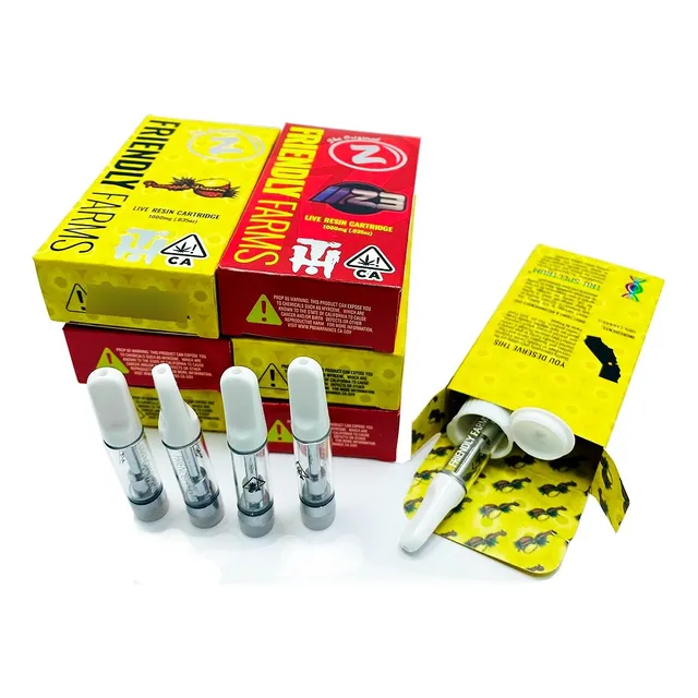 10 Cartridge Cartucho Ceramica Friendly Farms 0.8ml Cbd Wax